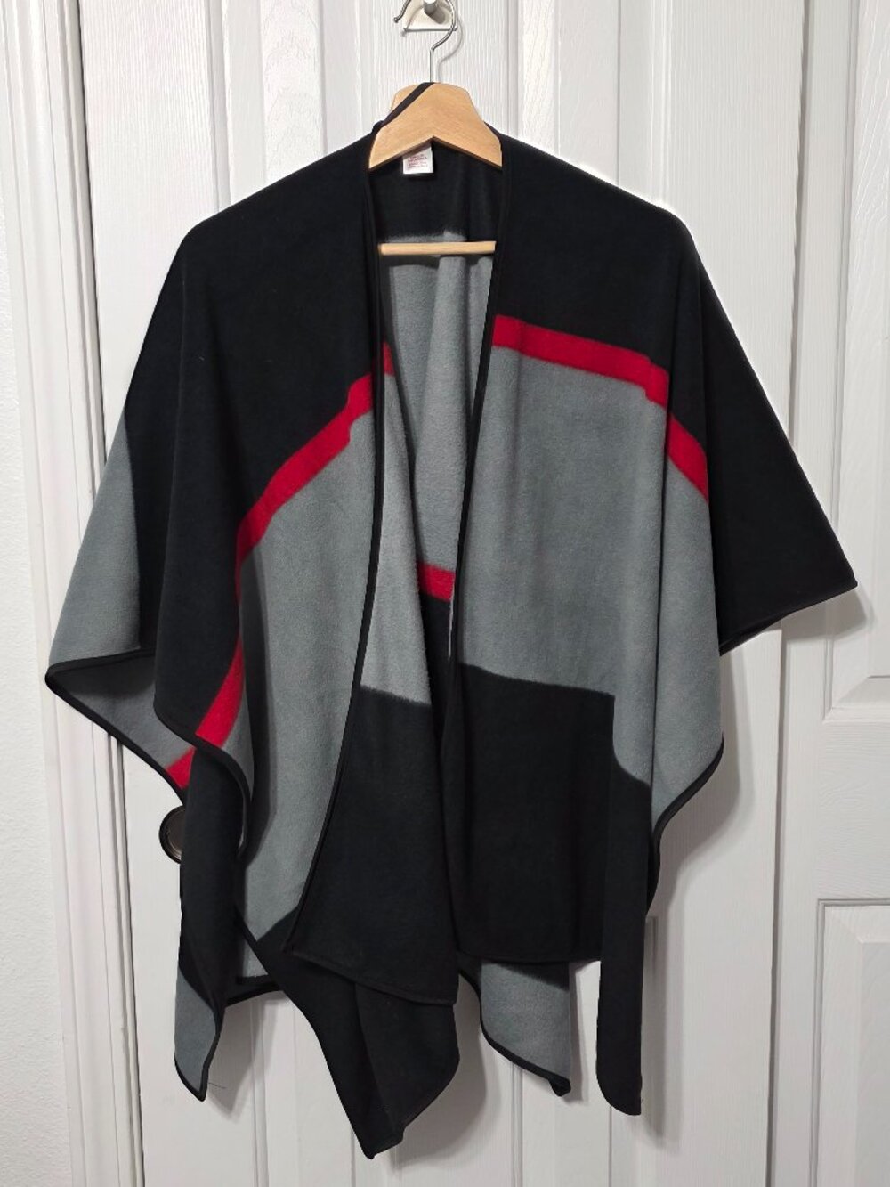 Women's Fleece Poncho, One size